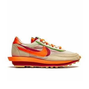 Men’s Nike Sacai X Clot x LDwaffle Net Orange Blaze